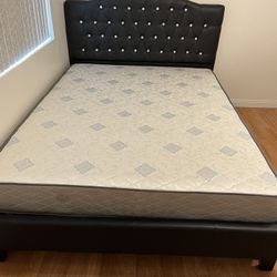 Queen Size Bed Frame W/ Mattress