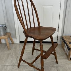 Vintage Nicholas & Stone Co  Toddlers High Chair 