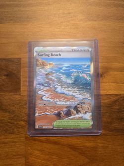 Surfing beach pokemon cards