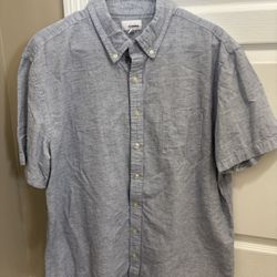 Men’s Short Sleeve Button Down Shirts (2)-Size XL