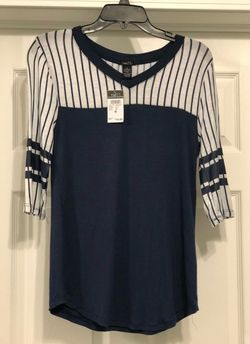 NEW Rue 21 Women's Juniors Baseball Tee Sz M