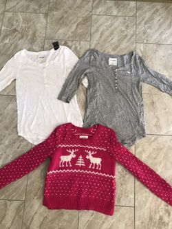 Girls / juniors Abercrombie shirts and sweater