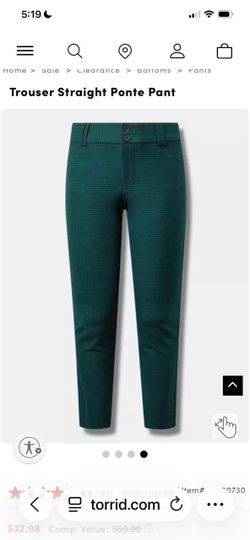 Torrid Trouser Straight Ponte Pant size 14