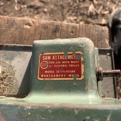 Montgomery Ward saw attachment