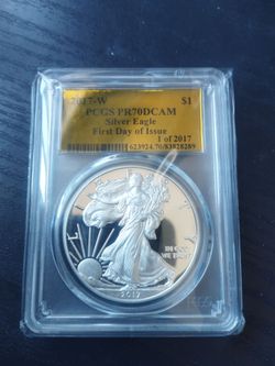 Graded silver coin