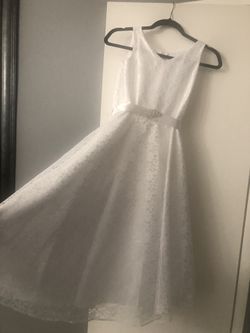 Vestido De Primera Comunión O Niña De Flores             Medida 14 