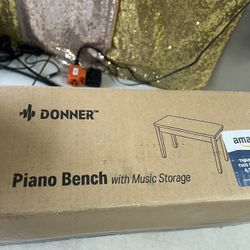 Donner Piano Bench With Storage 