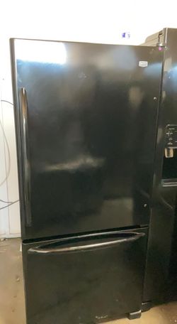 Maytag Bottom Freezer Black Refrigerator
