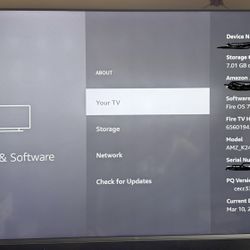 65” Amazon Fire TV – Excellent Condition!