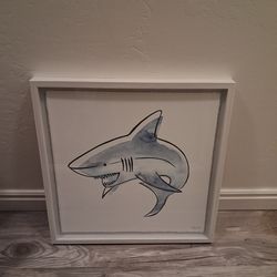 18x18 "Shark's Teeth" or "Curled Shark" Marmont - Shark Framed Art