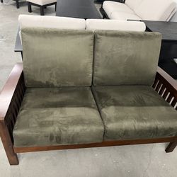 Modern Mid-Century 2-piece Loveseat Set