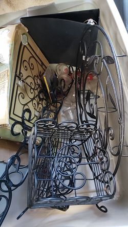 Beautiful decord, paintable ! Candle napkin holder