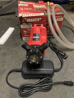BAUER 20V/120V Dual Power Water Transfer Pump (Model 191101H-B)