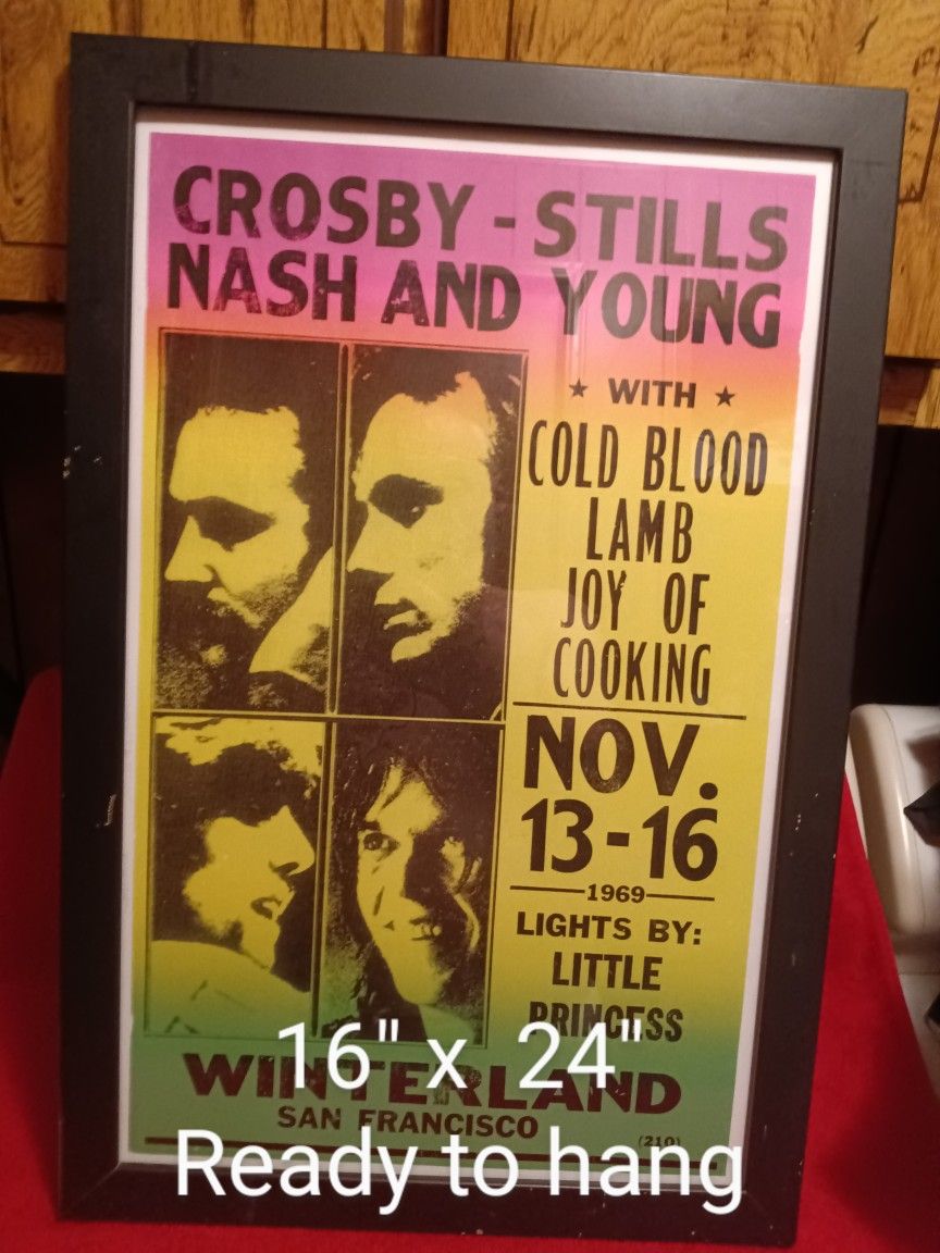 #687... Crosby Stills Nash & Young Poster