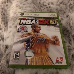 Xbox 360 live 2K sports NBA 2K 10 Kobe Bryant