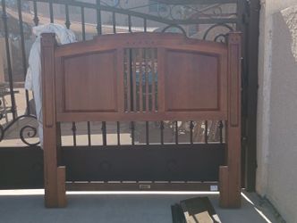 Sleigh bed solid wood