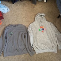 Sweatshirt And Hoodie! Size Medium And Large!