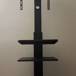 Ffreestanding TV stand with mount and shelves
