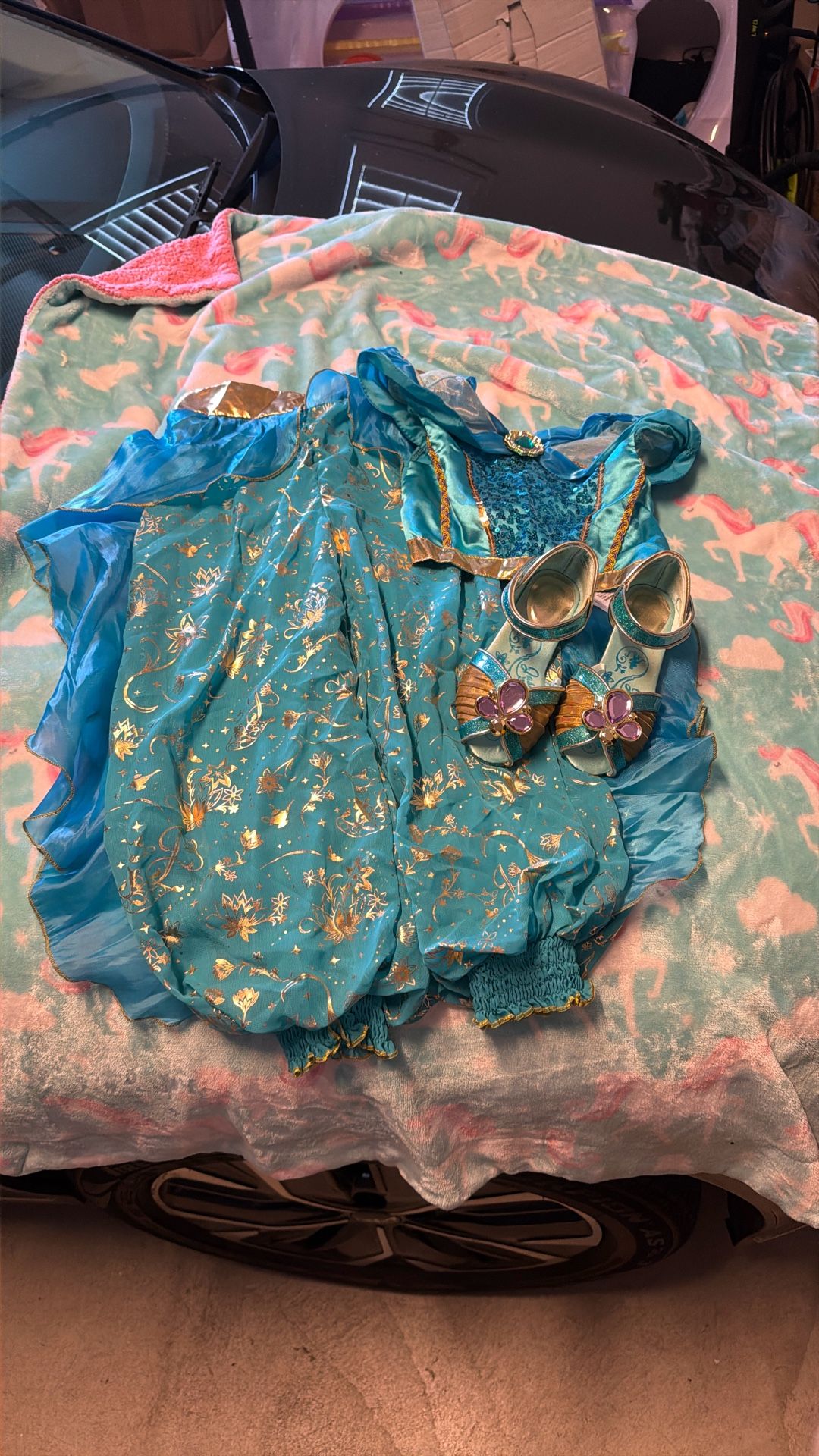 Girls Disney Jasmine Costume With Shoes