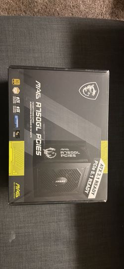 MSI 750W Gold Power Supply - Brand New/Sealed (MAG A750GL PCIE5)