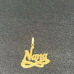 Nana Pendant 14K Gold .9 Grams