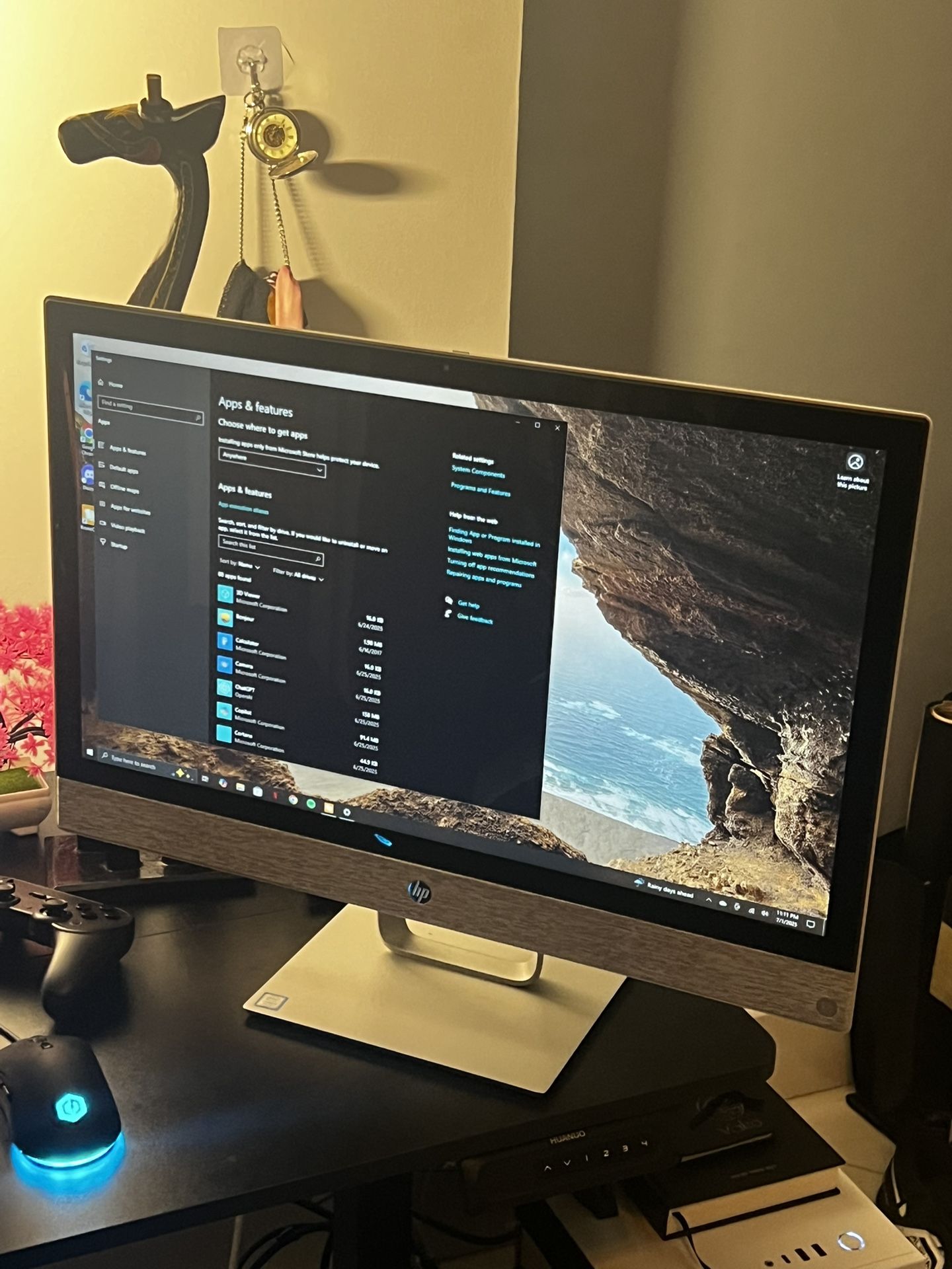 HP Pavilion 24 inch touchscreen all in one computer