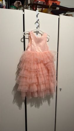 Girls dress pinkrose/peach like new size 4 yeras old