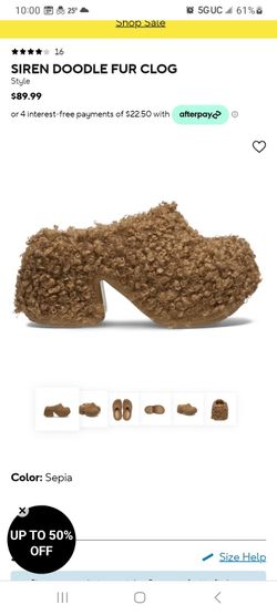 Crocs Women Size 7 Siren Doodle Fur