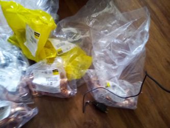 Viega copper and carbon steel, nickel plumbing pieces