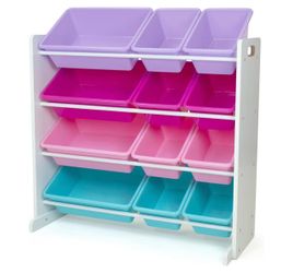4 Tier Storage Organizer with 12 Bins