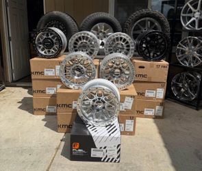 BRAND NEW KMC and fuel Chevy Wheels,gmc Wheels, toyota Wheels, ram Wheels, nissan Wheels 17 Inch