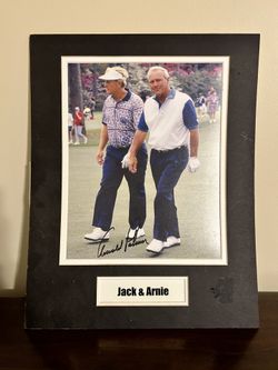 Arnold Palmer signed Golf Photo
