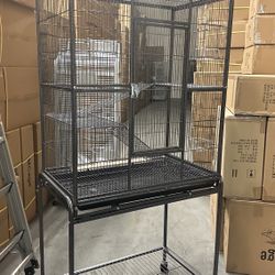 Extra Large Rat Mouse Ferret Critters Metal Cage With Removable Rolling Stand