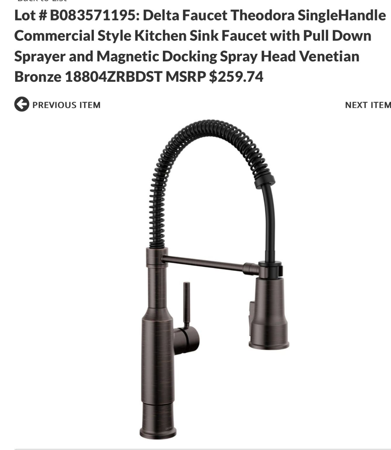Delta Theodora Kitchen Faucet