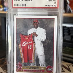 PSA 10 LeBron James Rookie Card
