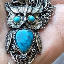 Vintage Owl Necklace 