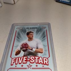 2020 Premier Draft Hit Joe Burrows Rookie Card