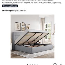 King Bed Frame with storage