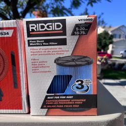 RIDGID FINE DUST FILTER FOR SHOP VAC BRAND NEW!