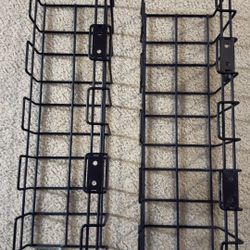 Two under the desk shelves