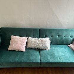 Green Velvet Couch