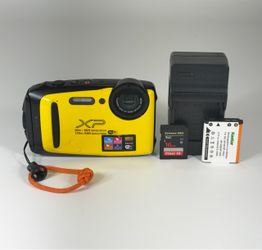 Fujifilm Finepix XP130 Yellow 16.4 MP Waterproof Action Digital Camera 16GB Card