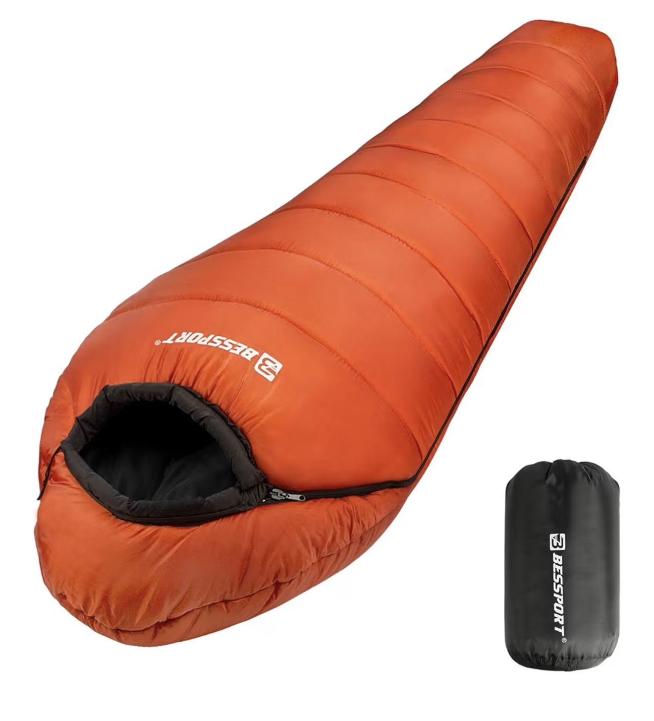 Bessport Mummy Sleeping Bag | 15-45 °F Extreme 3-4 Season Sleeping Bag for Adults Cold Weather