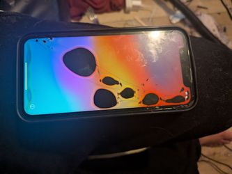 iPhone XR cracked screen and back