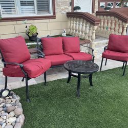 HAMPTON BAY SOFA PATIO SET HEAVY DUTY OUTDOOR FURNITURE