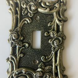 Vintage 1967 Brass Amertac Electrical Wall Switch Cover...
