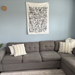 Grey L Couch