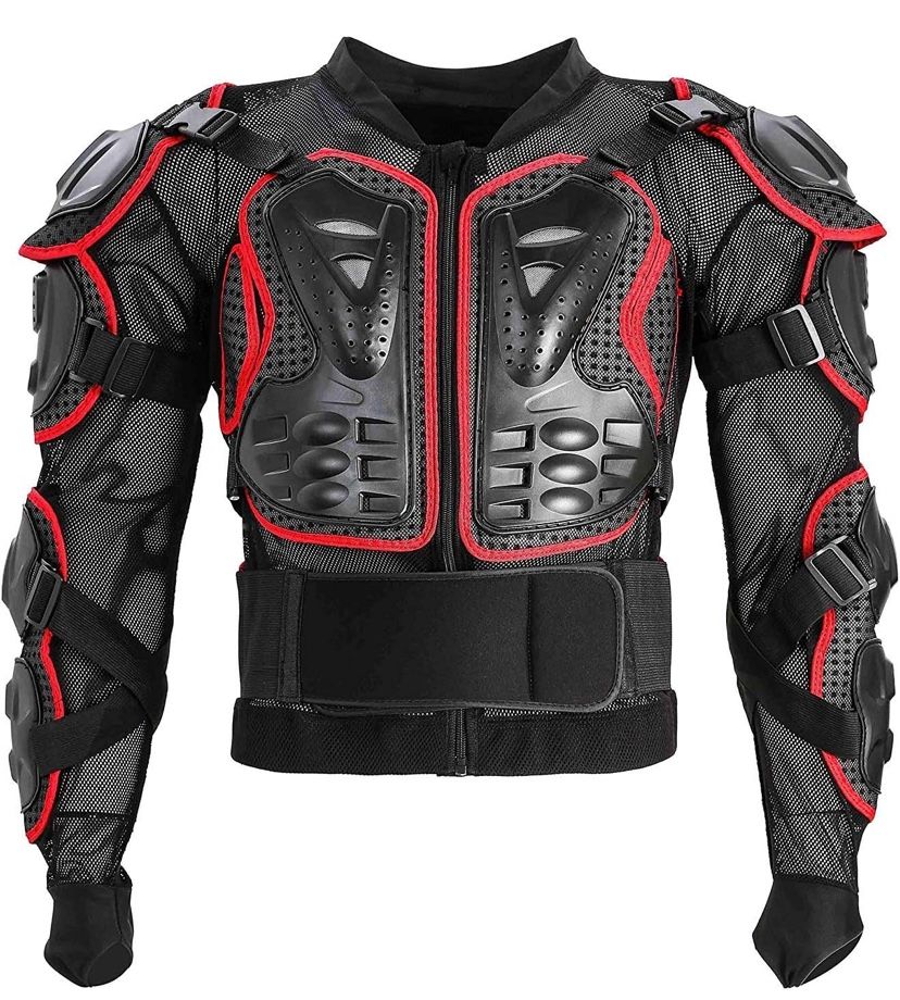 Motorcycle Protective Jacket Full Body Armor Protection Dirt Bike Gear ATV Protective Safety Gear Riding Racing Armor Motocross Protector Jacket Men