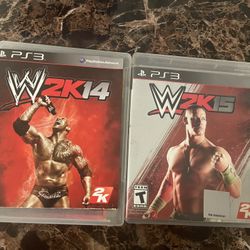 WWE W2k 14 & 15 Video Game Bundle Ps3