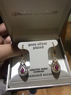 Beautiful ruby earrings